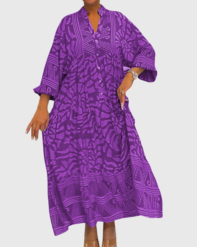 Mckinley™ | Maxi Dress With Elegant Print