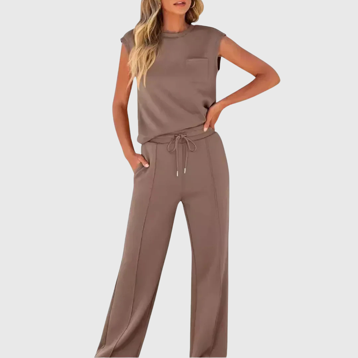 Lolly | Soft black loungewear set, relaxed fit, two-piece