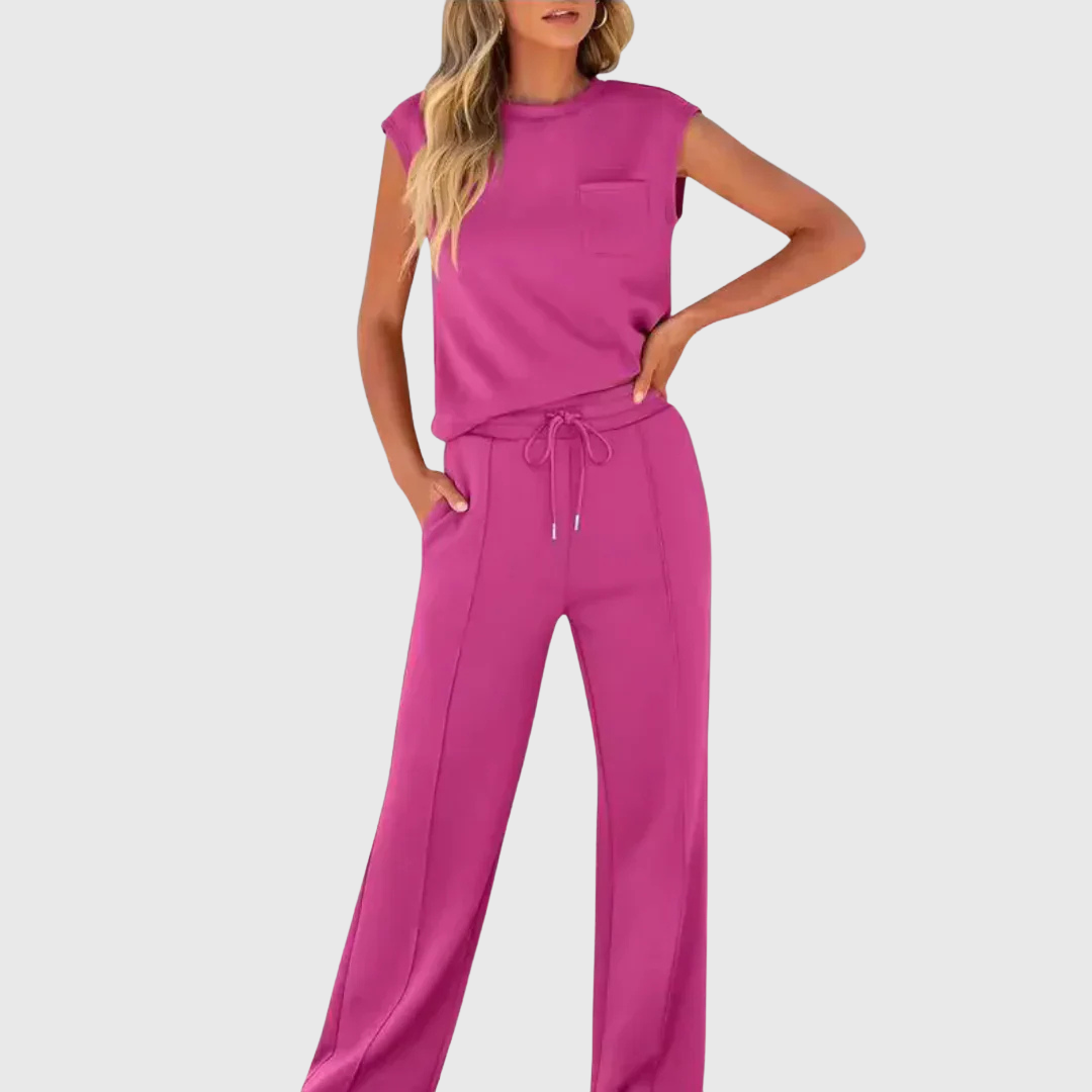 Lolly | Soft black loungewear set, relaxed fit, two-piece