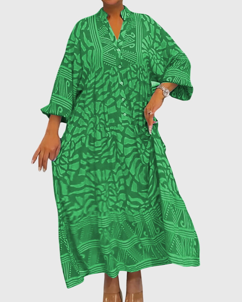 Mckinley™ | Maxi Dress With Elegant Print