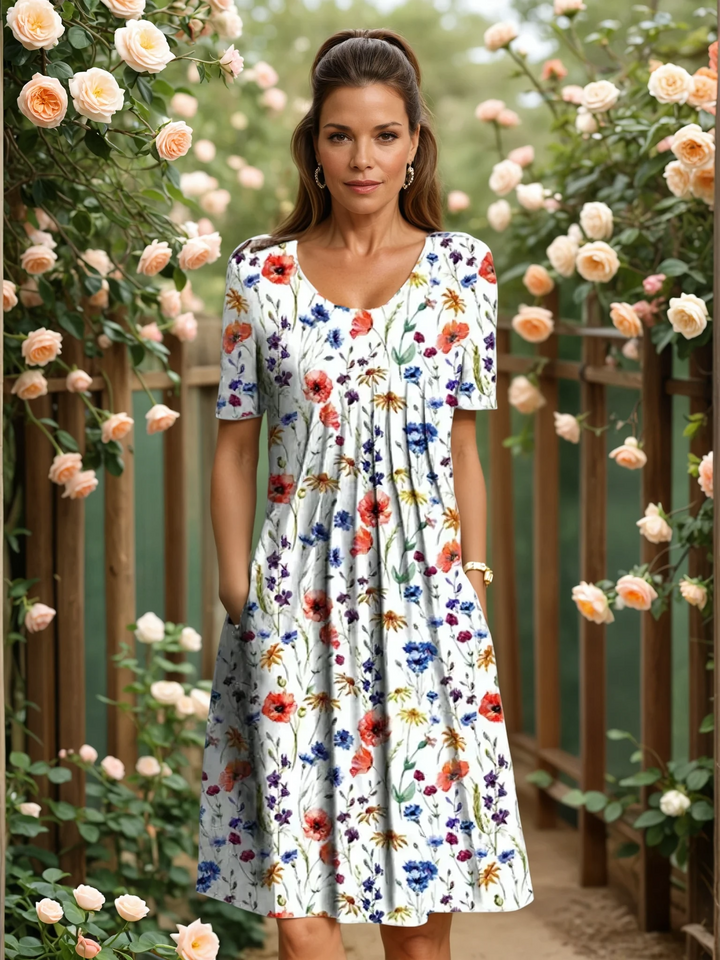 LEWITT - Elegant Dress with Tummy Coverage