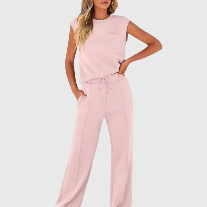 Lolly | Soft black loungewear set, relaxed fit, two-piece