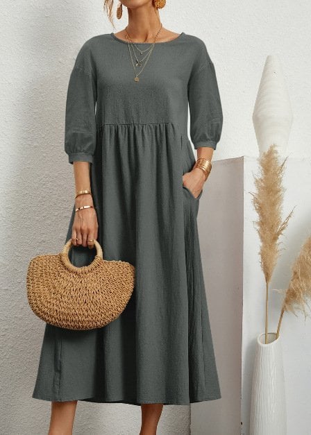 Bella | Women's Lantern Sleeve Dress