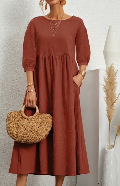 Bella | Women's Lantern Sleeve Dress