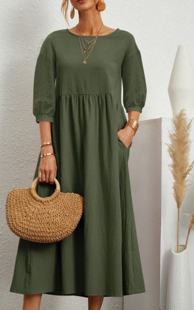 Bella | Women's Lantern Sleeve Dress