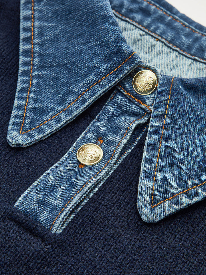 Caroline™ | Knit Sweater Denim
