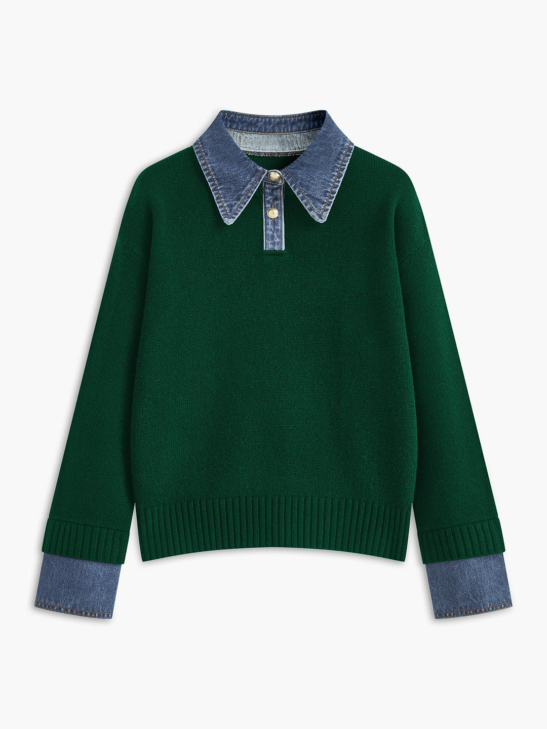 Caroline™ | Knit Sweater Denim