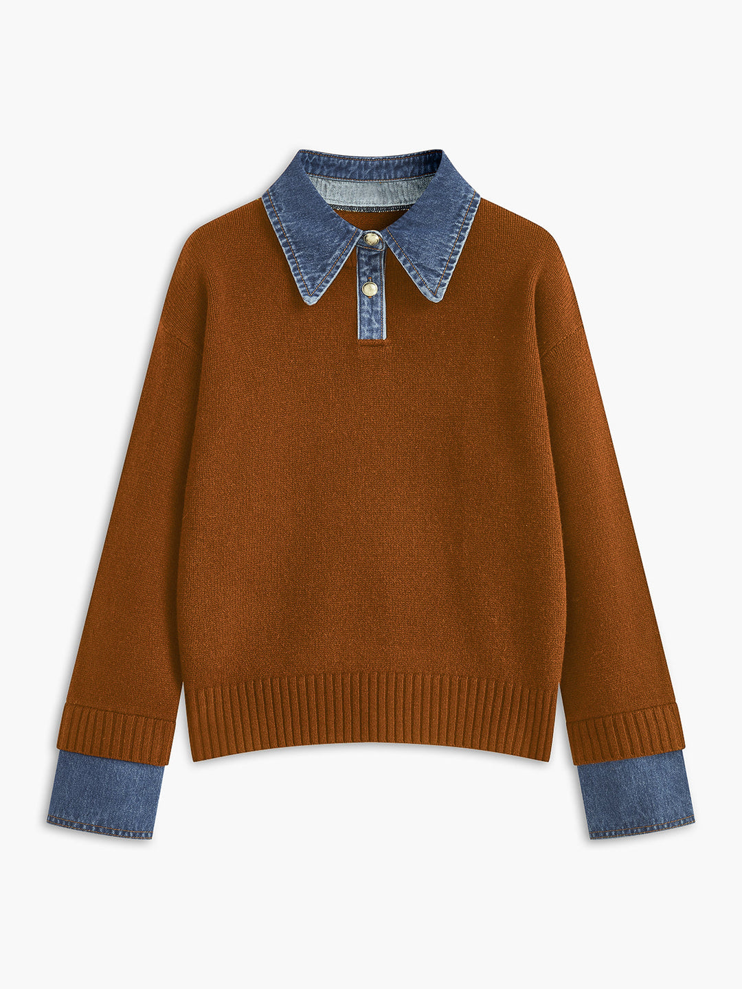 Caroline™ | Knit Sweater Denim