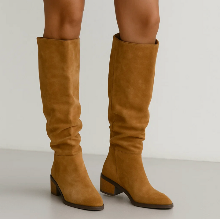 Velvet High Boots