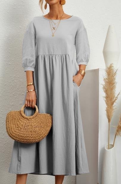 Bella | Women's Lantern Sleeve Dress
