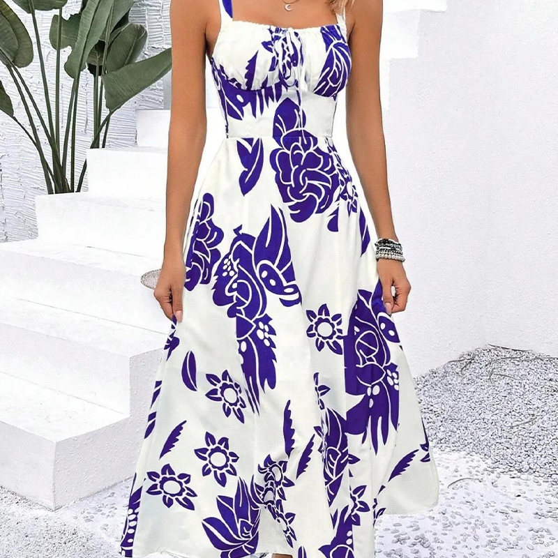 Monica - Floral Spaghetti Strap Dress